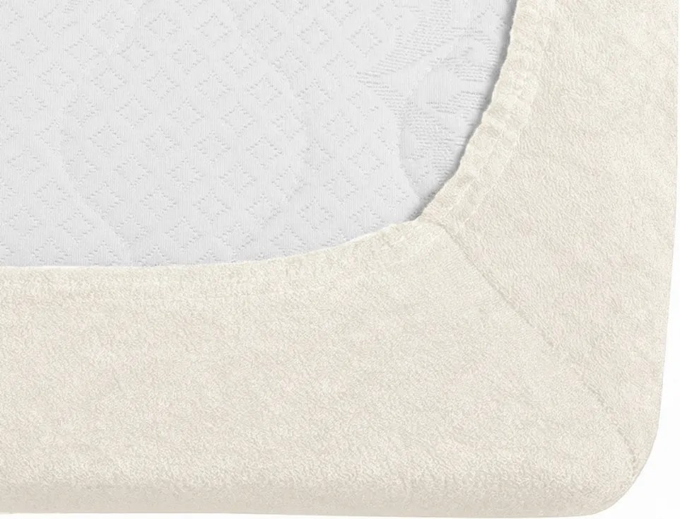 Froté plachta EXCLUSIVE svetlo krémová 180 x 200 cm