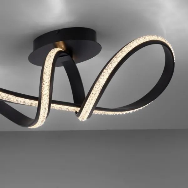 JUST LIGHT. 8475-18 - LED Stmievateľný prisadený luster BRILLA LED/29W/230V čierna