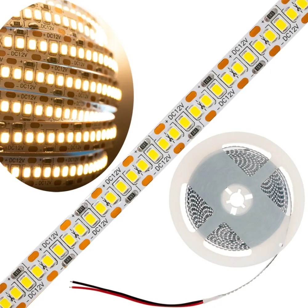 LED pásik 12V 120W 1200LED 2835 Warm 10mm 5m