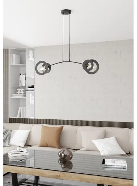 Luster na lanku EUFORIA 2xE27/15W/230V čierna