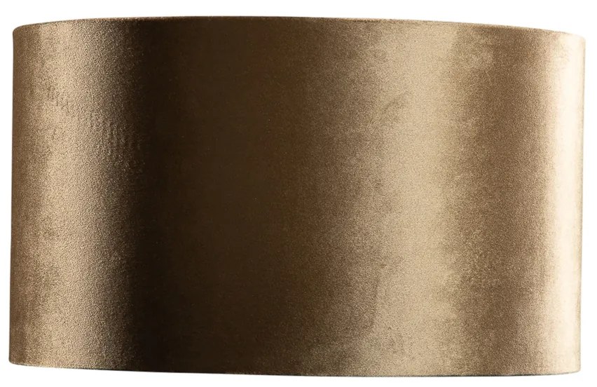 Zamatový tienidlo bronzové so zlatým vnútorným priestorom 35/35/20