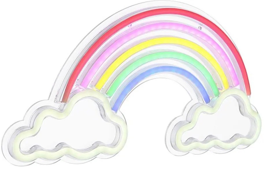 Globo 28056 - LED neónová nástenná dekorácia RAINY LED/3W/USB dúha