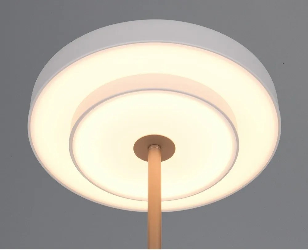 Slonovinová LED stolová lampa so stmievačom (výška 45,5 cm) Keaton – Trio