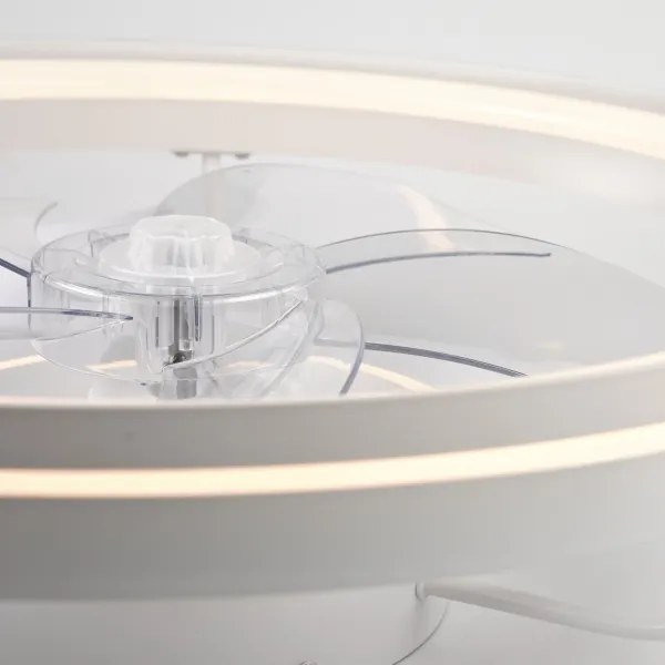 LED Stropné svietidlo s ventilátorom FARGO LED/37W/230V biela + DO