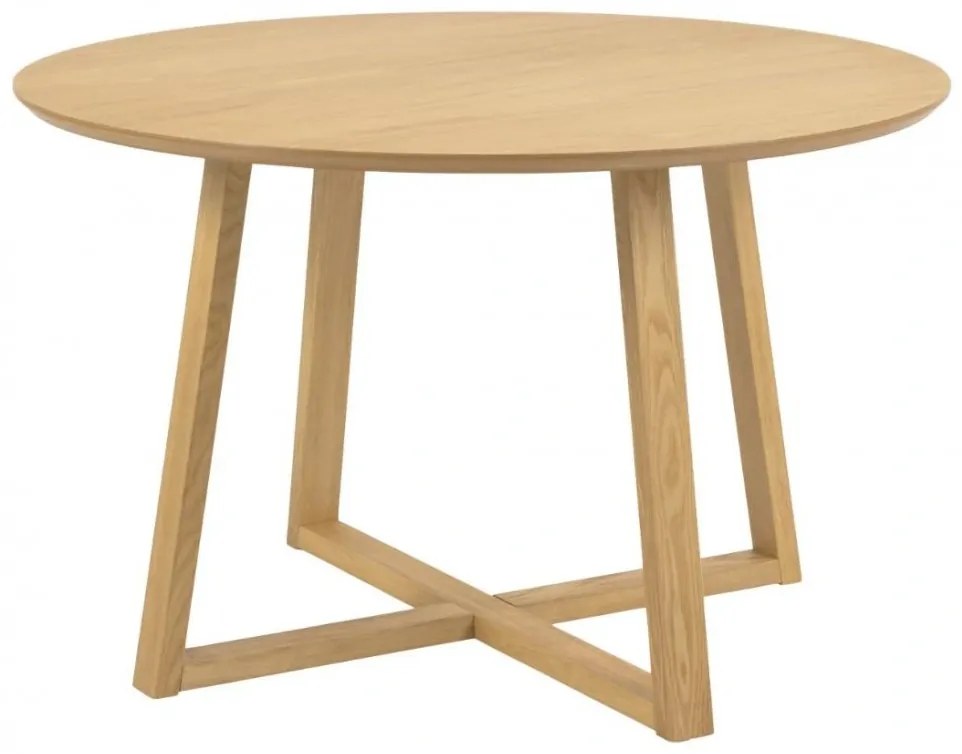 Okrúhly jedálenský stôl Malika 120 cm dub prírodný