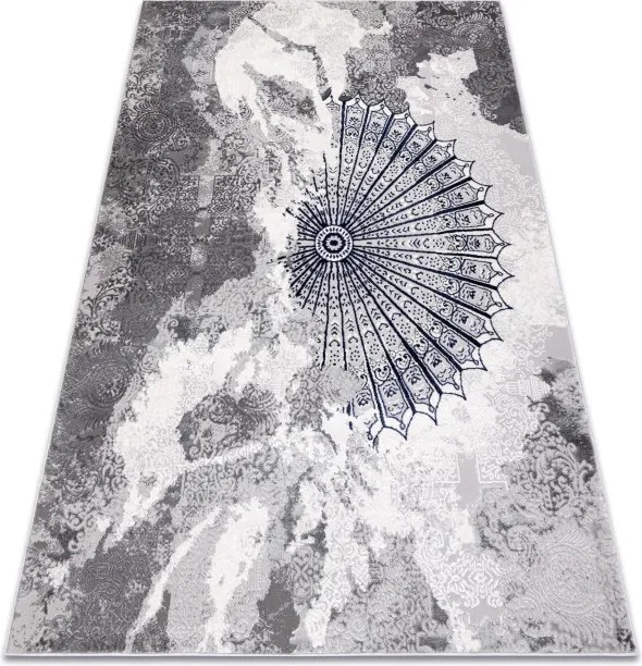 Koberec ALLURE 5715 svetlosivý / granátový