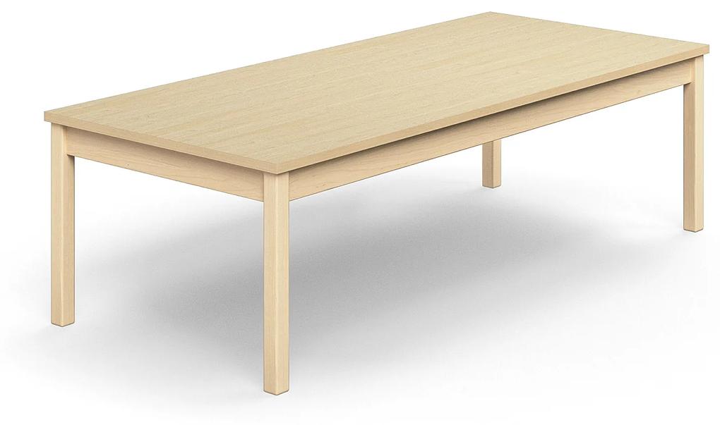 Stôl DECIBEL, 1800x800x530 mm, akustický HPL - breza