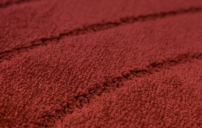 Kúpeľňový koberček Sara Carmine bordový Fale