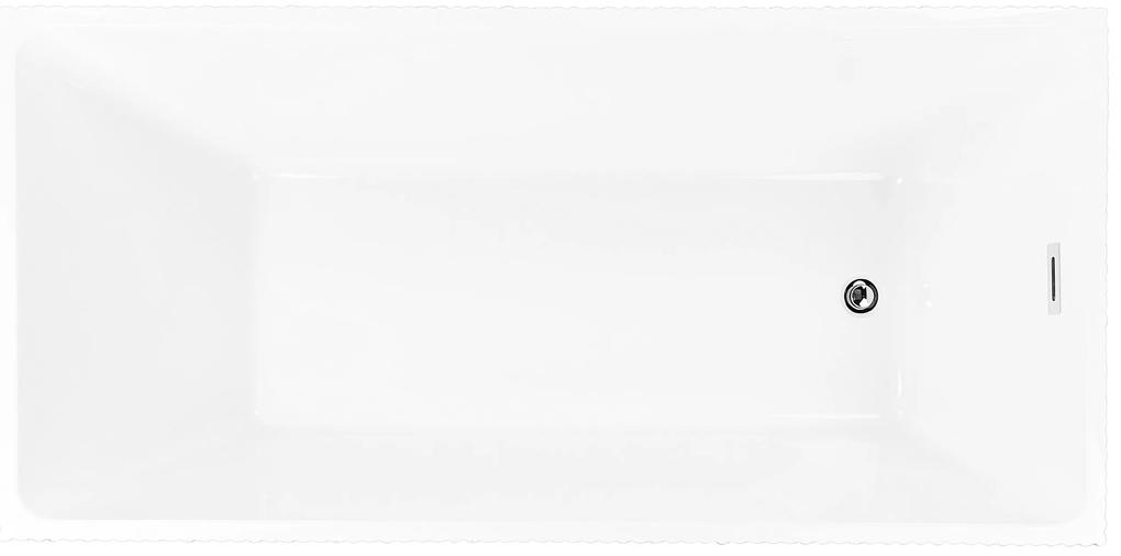 Voľne stojaca vaňa 170 x 80 cm biela GOCTA Beliani
