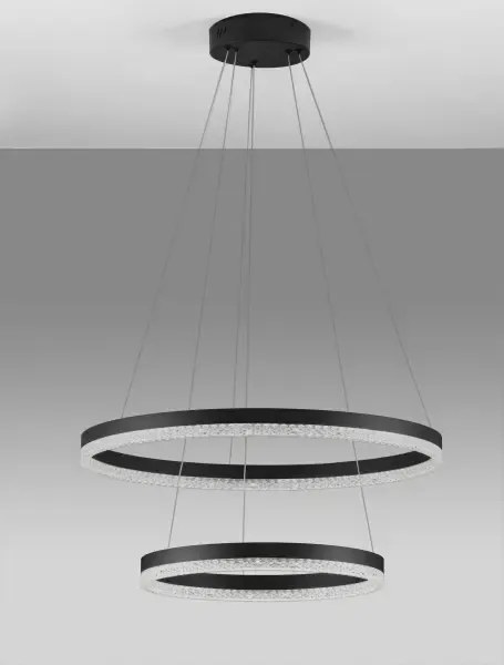 LED luster Adria 2 čierne