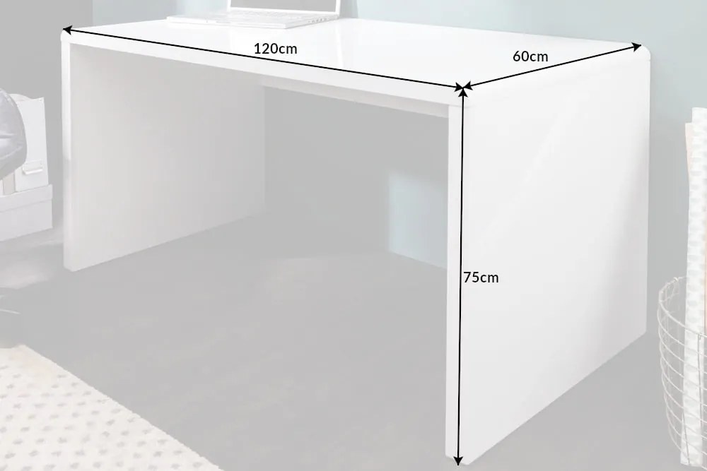 Pracovný stôl Fast Trade 120cm biely