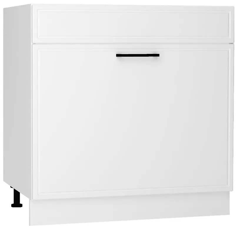 Kuchynské skrinka Emily D80ZL S/1 ZASL biely hrášok mat