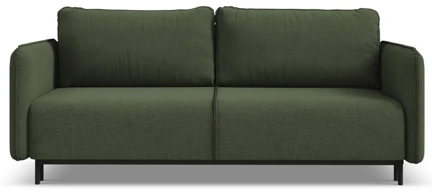 Zelená rozkladacia/s úložným priestorom pohovka 226 cm Luana – Makamii