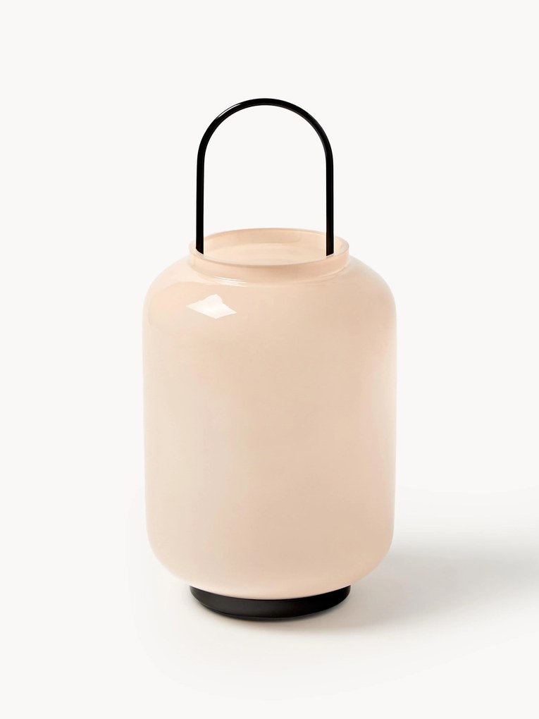 Veľký ručne fúkaný sklenený lampáš Lumino, V 35 cm