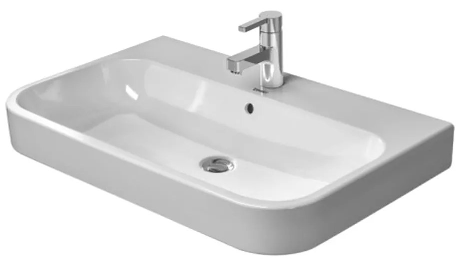 Duravit Happy D.2 - Umývadlo brúsené 650x505 mm, s prepadom, biela 2318650027