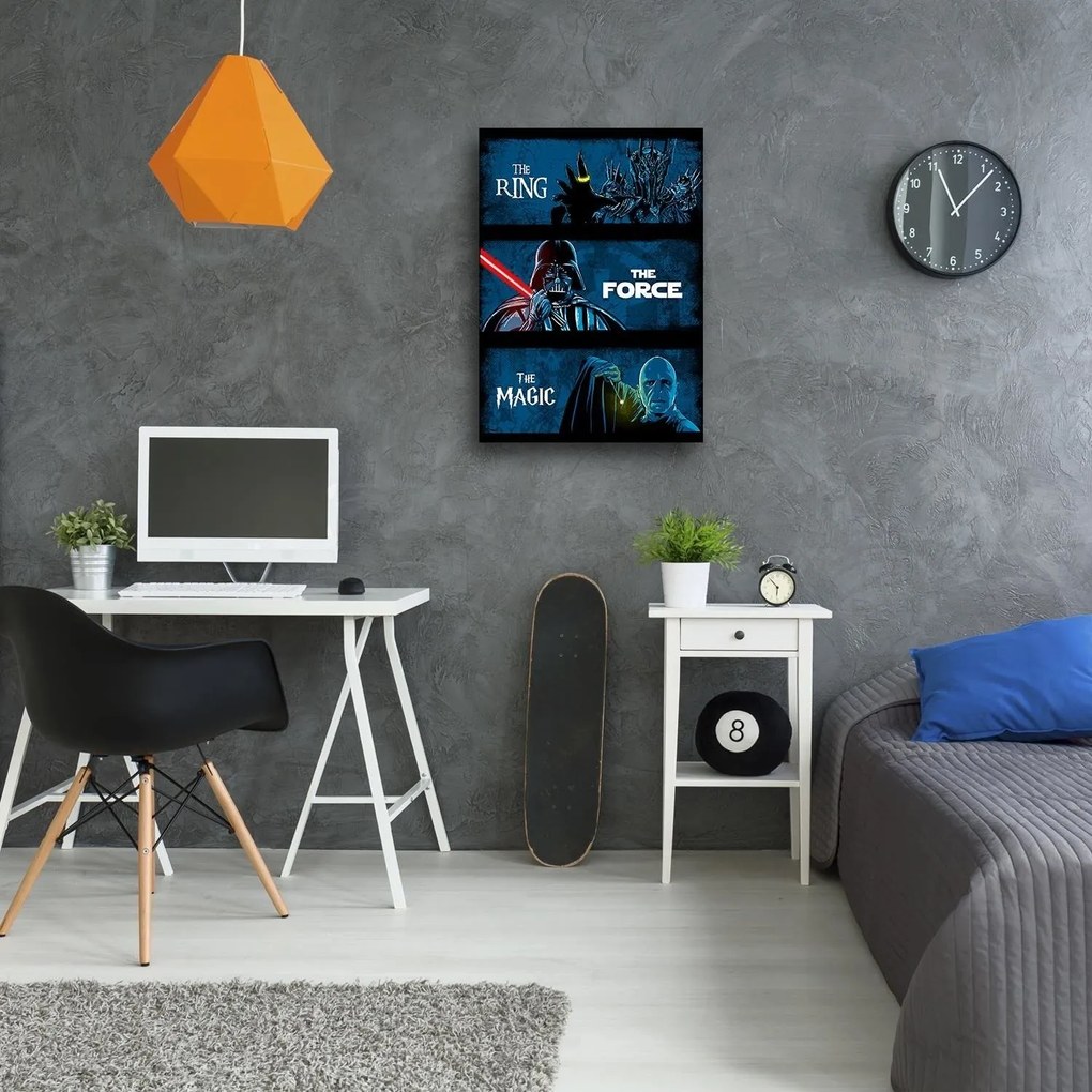 Gario Obraz na plátne Koláž Star Wars, Pán prsteňov, Harry Potter - DDJVigo Rozmery: 70 x 100 cm