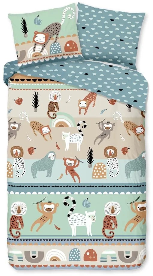 Bavlnené detské obliečky na jednolôžko/predĺžené 140x220 cm Play – Good Morning