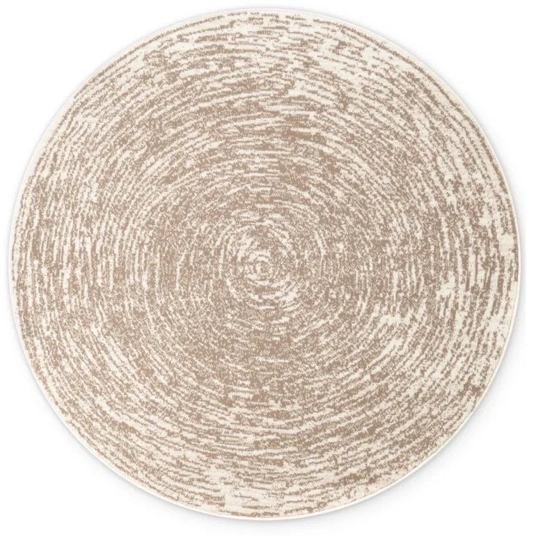 Béžovo-krémový okrúhly koberec ø 120 cm Gloria Cavallo – Hanse Home