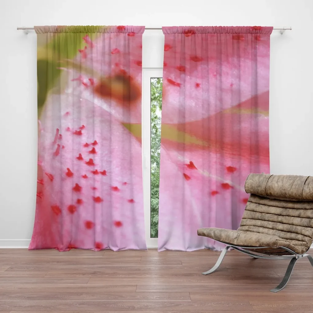 Sablio Záves Kvet ľalie: 2 ks 140x250 cm
