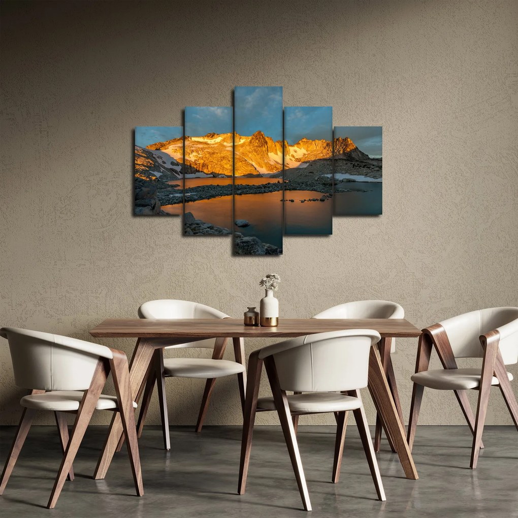 Obraz vysokohorskej krajiny (150x105 cm)