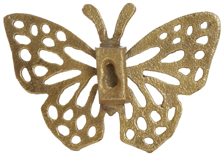 Kovová nástenná dekorácia 10x7 cm Butterfly – Light &amp; Living
