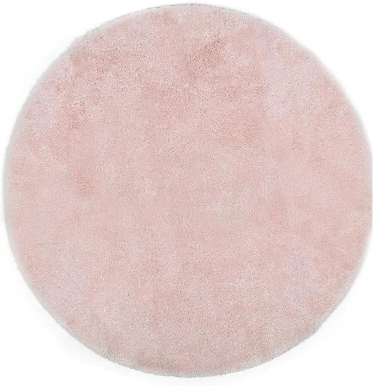 Ružová predložka do kúpeľne Confetti Miami, ⌀ 100 cm
