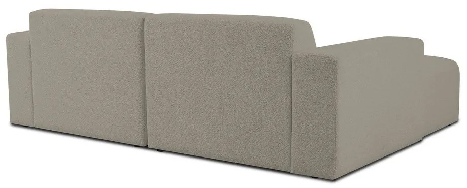 Svetlohnedá rohová pohovka z textílie buklé (ľavý roh) Roxy – Scandic