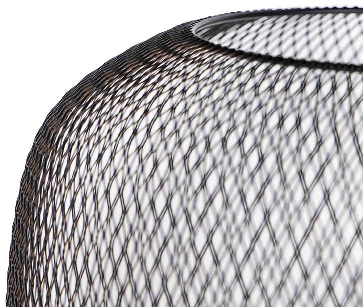 Moderná čierna stojaca lampa - Bliss Mesh