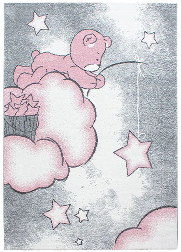 Koberce Breno Kusový koberec KIDS 580 Pink, viacfarebná,120 x 170 cm