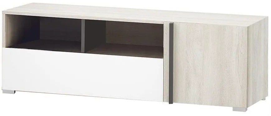 TV stolík Remo RM12 dub wilton/biela/antracit