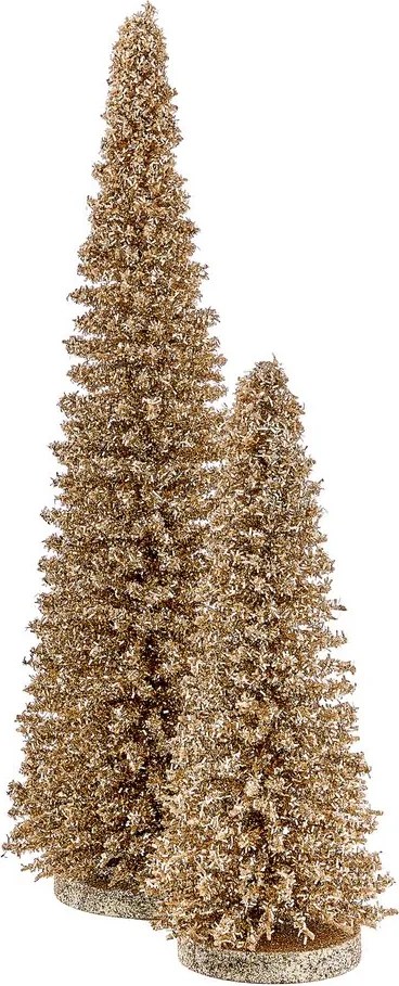 X-MAS Dekoračná jedľa trblietavá 45 cm - zlatá