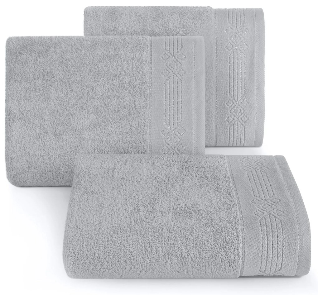 BAVLNENÝ UTERÁK KAMELA 50X90 CM STRIEBORNÁ