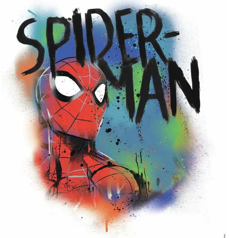 Samolepka na stenu s Marvel motívom SPIDERMAN graffiti