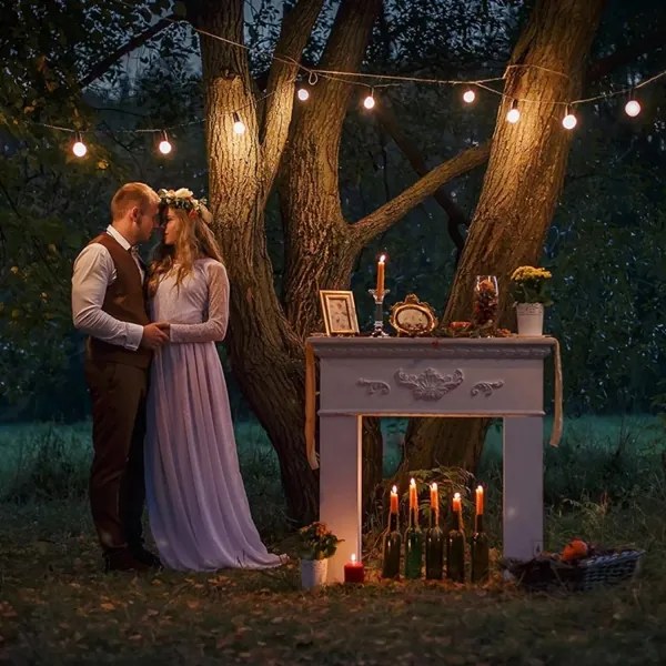 LED vonkajší dekoratívny reťazec 10xE27/1W/230V 10 m IP65 čierny