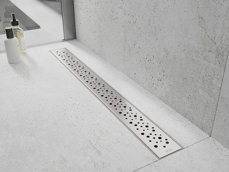 Mexen Flat nerezový sprchový žľab 80 cm vzor M12, 1021080-15