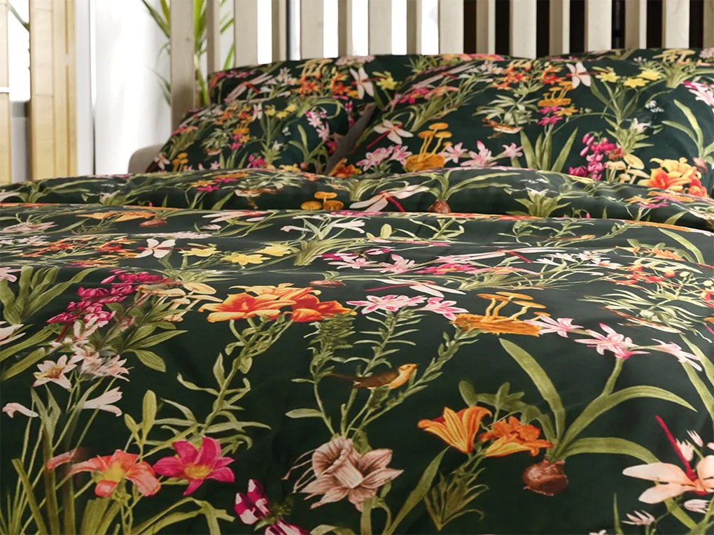 Obliečky z mikrovlákna MYSTIC GARDEN tmavo zelené Rozmer obliečky: 70 x 90 cm | 140 x 220 cm