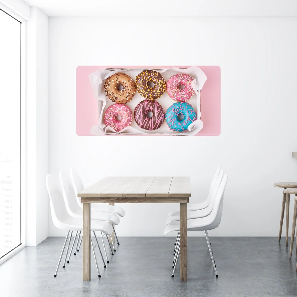 PIPPER. Samolepiaca textilná tapeta - Donuts 2