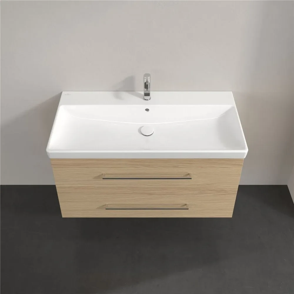 VILLEROY & BOCH Avento závesná skrinka pod umývadlo, 2 zásuvky, 980 x 452 x 514 mm, Nordic Oak, A89200VJ