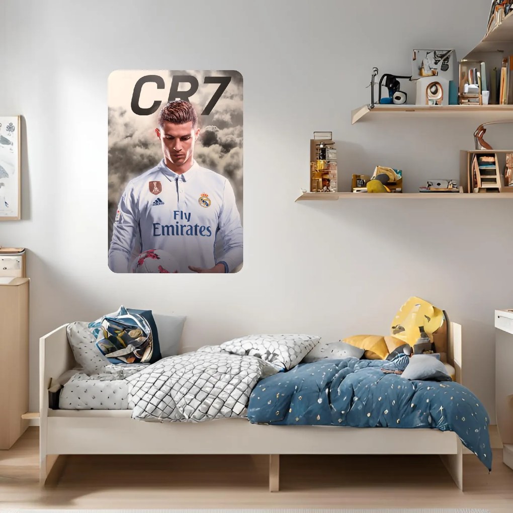 60x90cm Cristiano Ronaldo - textilná nálepka na stenu