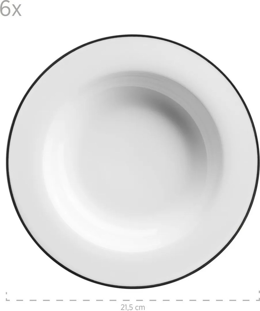 Mäser Súprava plytkých a hlbokých tanierov 12 ks NOLA