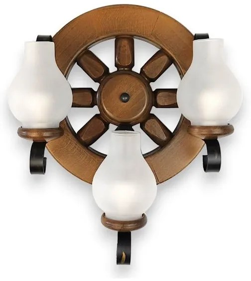 Brilagi - Nástenné svietidlo ROATA APLICA 3xE14/40W/230V buk/orech