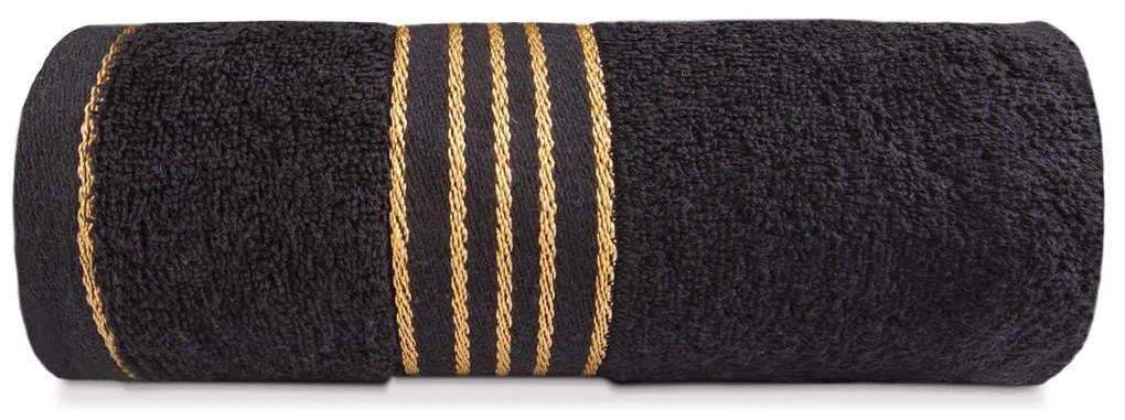 BAVLNENÝ UTERÁK TIWANO 70X140 CM ČIERNA