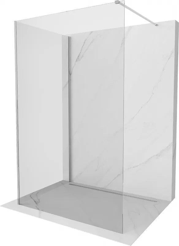 Mexen Kioto sprchová stena Walk-in 90 x 90 cm, transparentná, chróm - 800-090-212-01-00-090