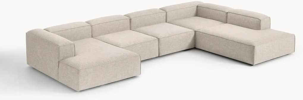 XL modulárna pohovka zo zmesi ľanu