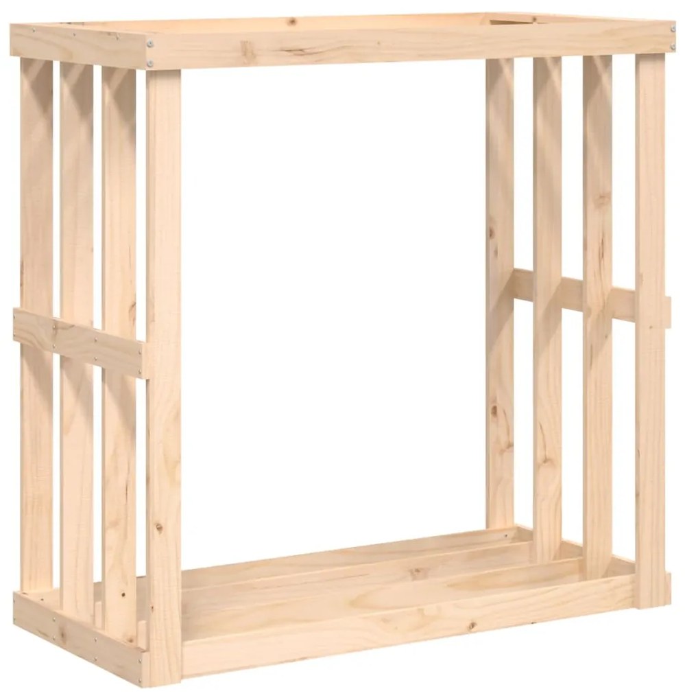 Vonkajší držiak na polená 108x52x106 cm masívna borovica