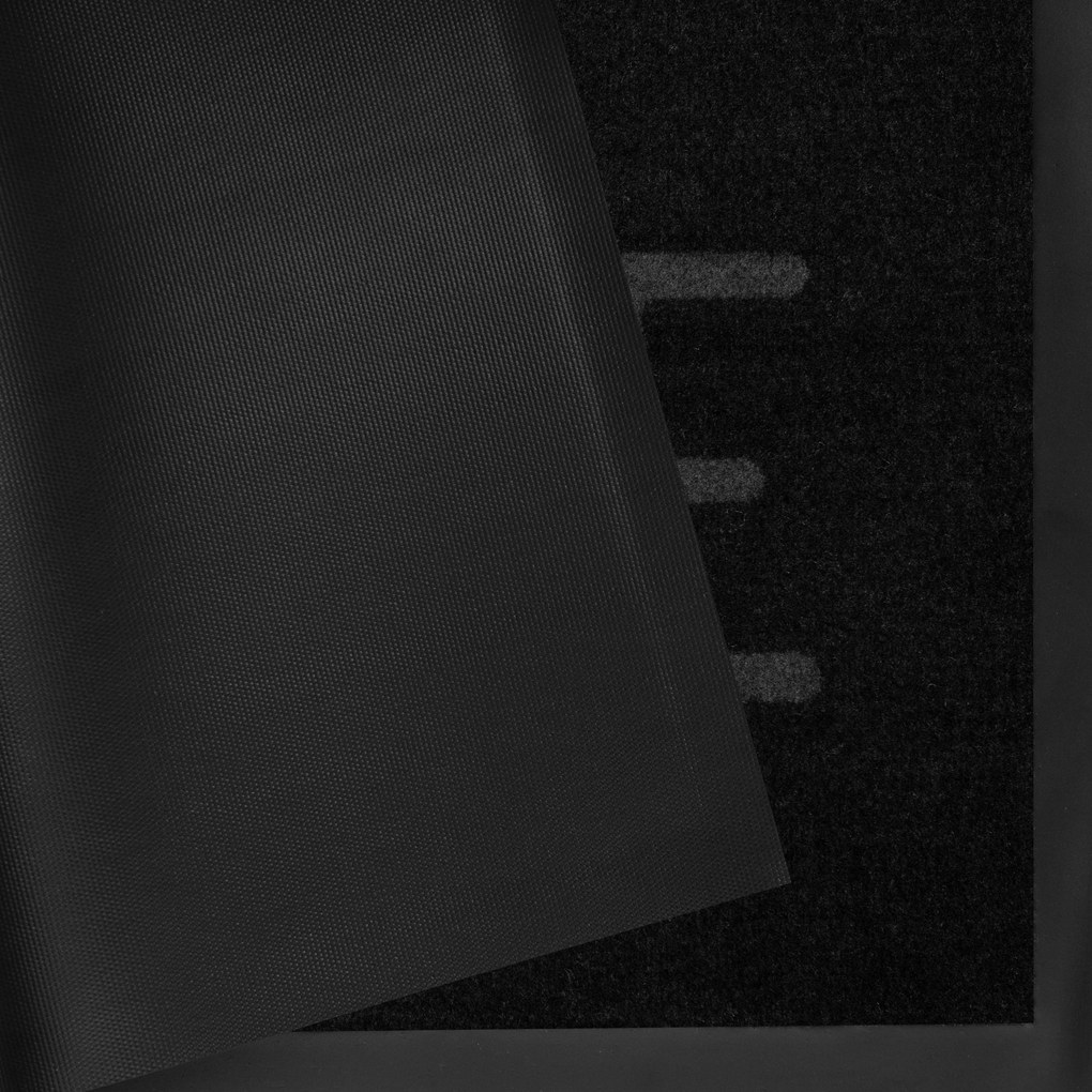 Hanse Home Collection koberce Protišmyková rohožka Printy 103803 Anthracite Grey - 45x75 cm