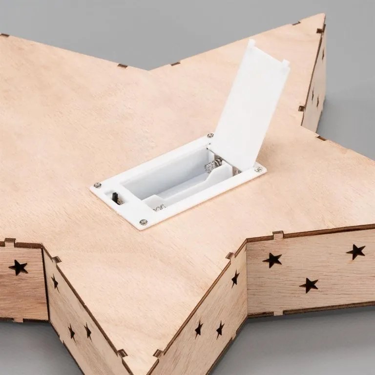 Nexos 86858 Hviezda 8 LED s motívom snehuliaka, teplá biela