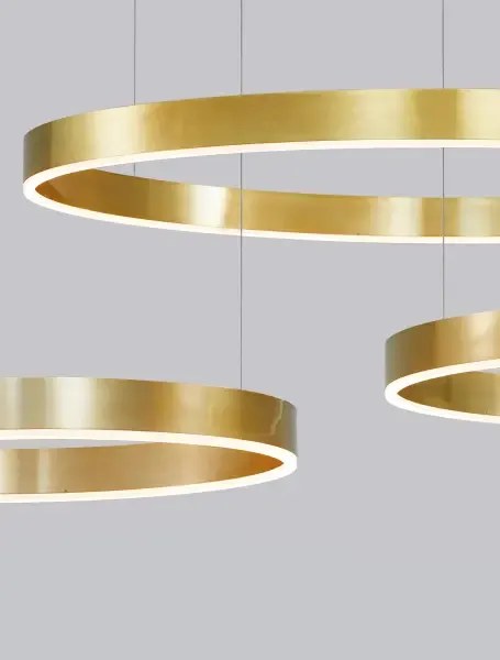 LED luster Motif 60 zlaté CCT s diaľkovým ovládaním