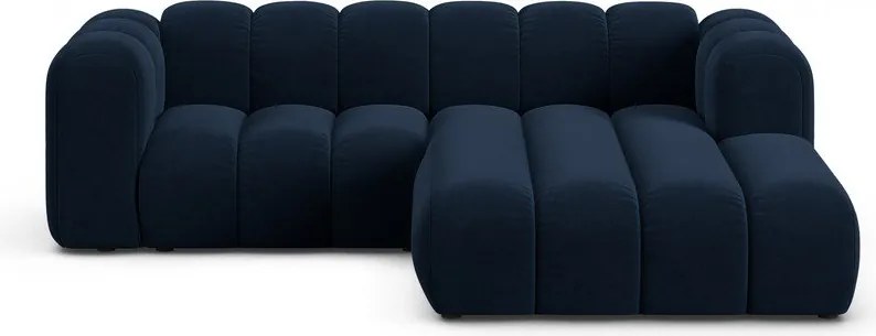 Tmavomodrá rohová pohovka (pravý roh) Lupine – Micadoni Home