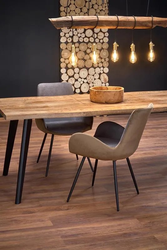 Rozkladací jedálenský stôl BRYNE v dekore dub 120(180)x80